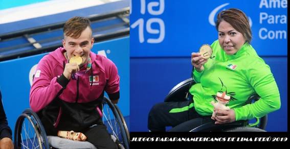 Aportan Patricia Valle y Gustavo Sánchez medallas de oro en penúltimo día de para natación en los Juegos Parapanamericanos 2019