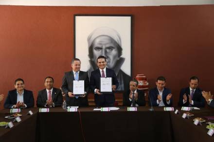 Firman Gobierno de Michoacán y SHCP convenio contra lavado de dinero y corrupción