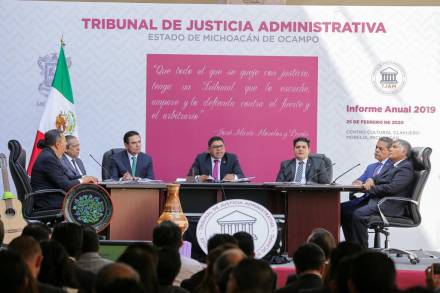 El Tribunal de Justicia Administración  presenta su  Informe de Labores 2019