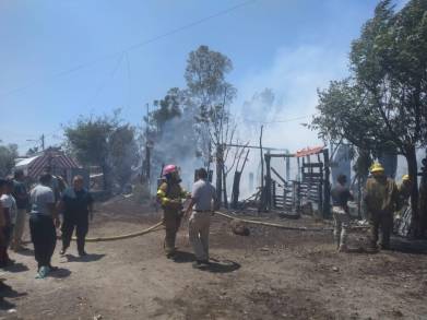 Coadyuvó SSP en labores para combatir incendio en Zamora