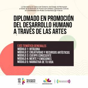 Diplomado gratuito en Promoción del Desarrollo Humano a través de las Artes