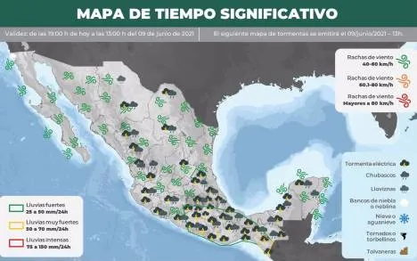 Por paso de onda tropical, PC Estatal pide tomar precauciones 