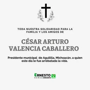 Lamenta Partido Verde asesinato del edil de Aguililla 
