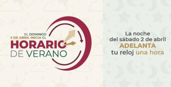 El domingo 3 de abril inicia el Horario de Verano 2022 