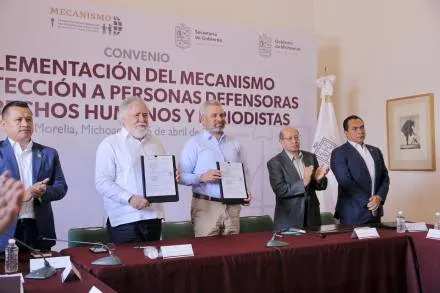 Gobiernos de México y Michoacán fortalecen protección a periodistas y defensores de derechos humanos 