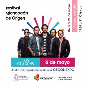 Los Claxons en el Festival Michoacán de Origen 06, Mayo, 2022 