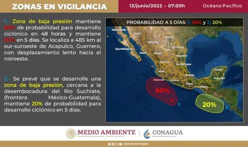 Ante pronóstico de lluvias pide PC estatal tomar medidas preventivas 