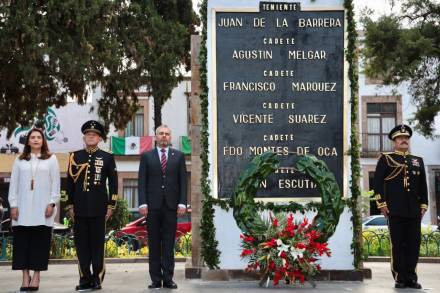  Encabeza Alfredo Ramírez Bedolla  aniversario de la Gesta Heroica de los Niños Héroes 