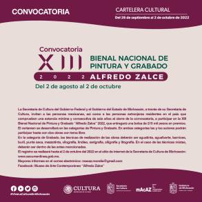 Ãšltimos días de la convocatoria para la Bienal Nacional de Pintura y Grabado 