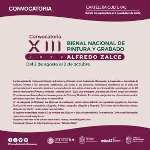 Ãšltimos días de la convocatoria para la Bienal Nacional de Pintura y Grabado 