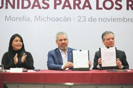 Firman Gobernador y ACNUR convenio para atender desplazamiento forzado 