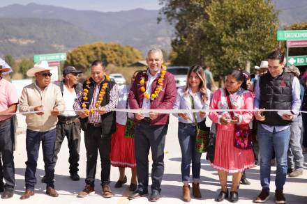 Inaugura Ramírez Bedolla obras públicas en colonias y comunidades indígenas de la región Oriente 