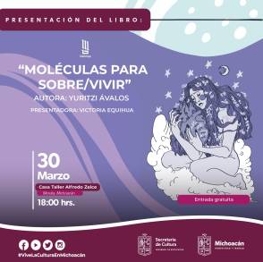 Presentarán escritoras el poemario Moléculas para sobre/vivir 