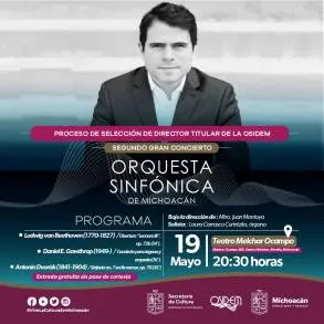 Se Anuncia Segundo Concierto del Concurso para Director Titular de la OSIDEM 