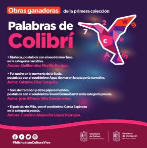  Anuncia Secum a Ganadores de la convocatoria Palabras de Colibrí 