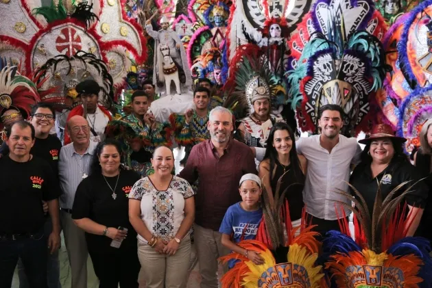 Reciben Tlahualies al Gobernador Alfredo Ramírez Bedolla en su Fiesta Patronal 