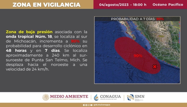 Se prevén lluvias intensas este fin de semana en Michoacán; pide PC extremar precauciones 