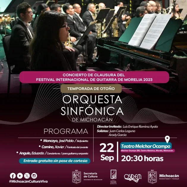 OSIDEN cerrará el Festival Internacional de Guitarra de Morelia 
