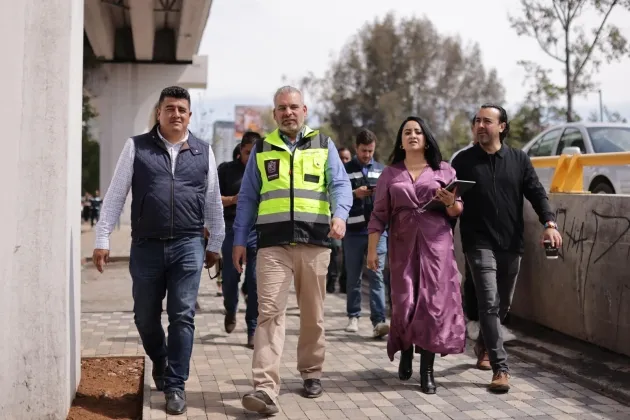 Supervisa Bedolla obras del bajopuente de salida Mil Cumbres 