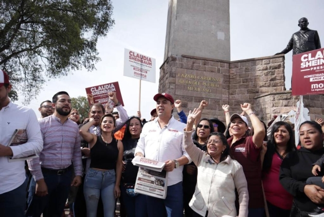 Morena Michoacán muestra apoyo contundente a Claudia Sheinbaum: JP Celis 