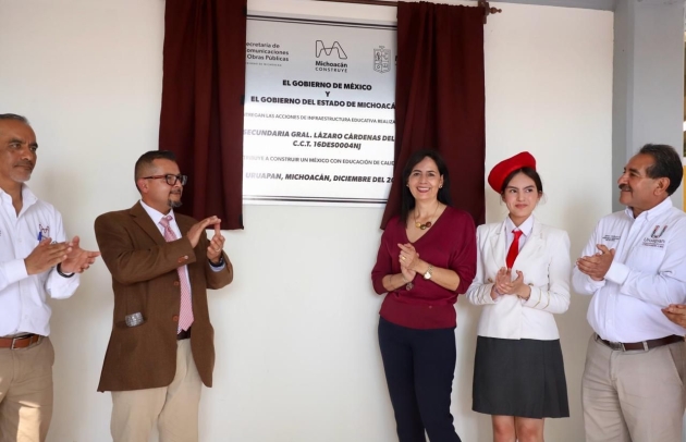 Se invierten 133 mdp para más de 200 escuelas en Uruapan: Gabriela Molina  