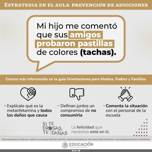 Disponible guía de prevención de adicciones para padres: SEE 