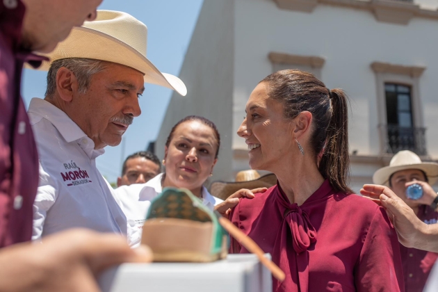 Como un éxito rotundo, califica Morón gira de Claudia Sheinbaum por Michoacán 