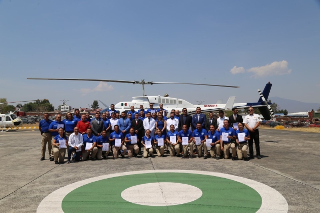 SSP imparte el primer diplomado en México de paramédico de vuelo 