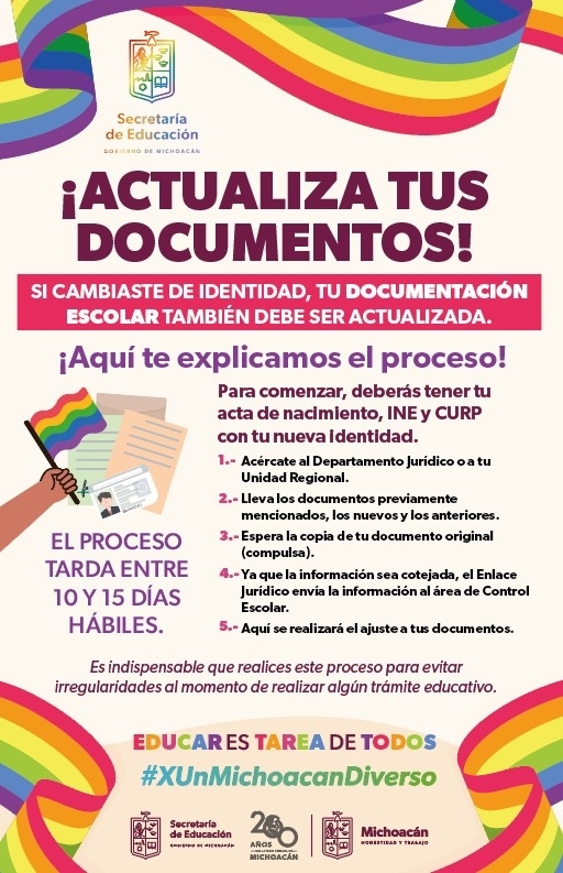 Conoce cómo actualizar tus documentos de la SEE si cambiaste de identidad de género 