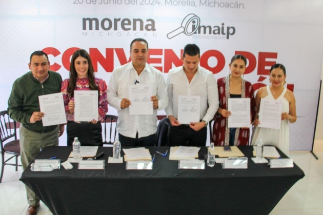 Renovación de convenio con IMAIP fortalecerá capacitación y transparencia: Morena 