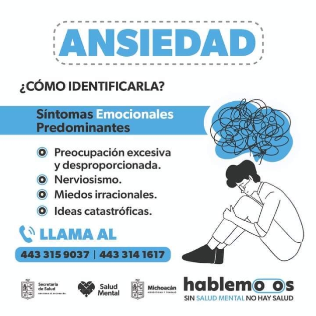 Depresión y ansiedad, principales causas de atención en línea Hablemoos 