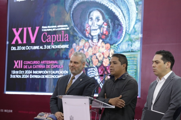 Feria de la Catrina de Capula, antesala de Semana de Muertos: Ramírez Bedolla 