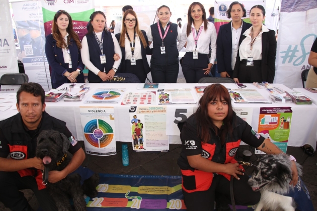 Participa FGE en la Cruzada por la Inclusión con la instalación de un módulo informativo y diversas  