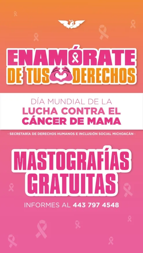 Enamórate de tus Derechos. Movimiento Ciudadano gestiona mastografías gratuitas 