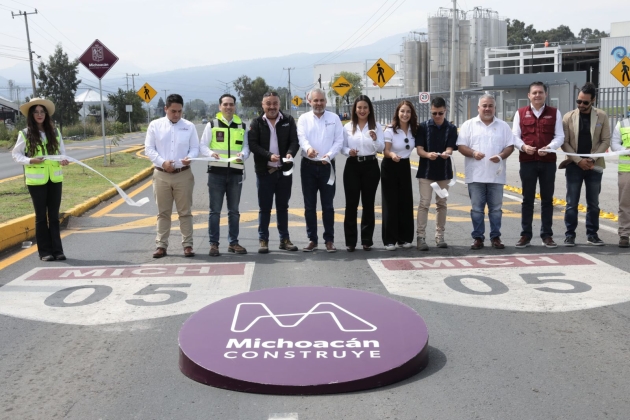 Inaugura ARB rehabilitación de carretera Zacapu-Panindícuaro para beneficio de 100 mil personas 