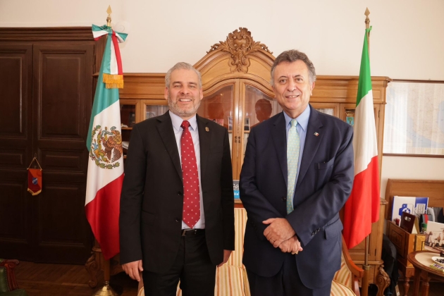 Ramírez Bedolla y CaMexItal firman convenio para la atracción de empresas italianas en Michoacán 