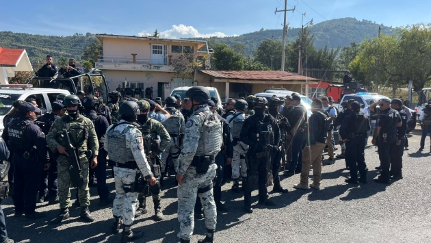 Agentes federales refuerzan acciones operativas en Zinapécuaro 