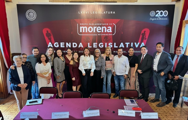 Grupo Parlamentario de MORENA Presentó Su Agenda Legislativa en el Congreso de Michoacán de Ocampo  