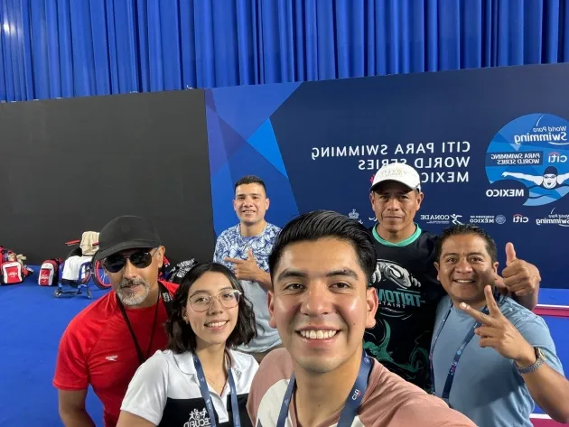Equipo de Paranatación de IMCUFIDE, presente en el Citi Para Swimming World Series México 