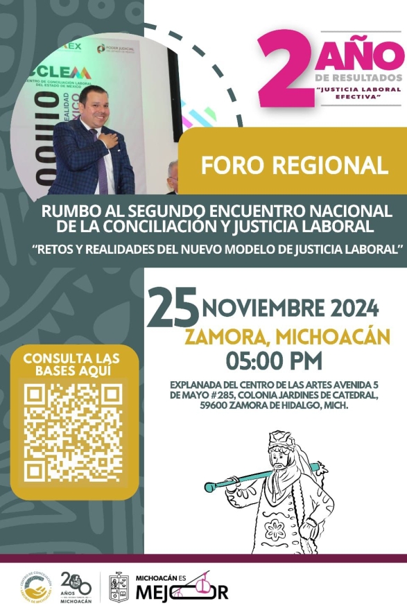 Trabajadores y empleadores de Zamora conocerán los beneficios de la justicia laboral 