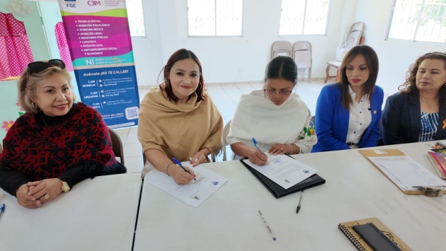 Signan FGE y Casa de la Mujer Indígena y Afromexicana de Cherán, convenio de colaboración 