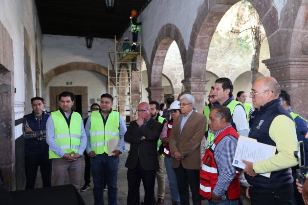 Se supervisan trabajos de rescate del Conservatorio de Música de las Rosas de Morelia  
