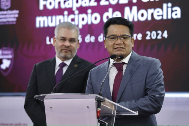 Más de 30 mdp se invirtieron en Morelia para seguridad por parte del Gobierno de Michoacán este 2024 