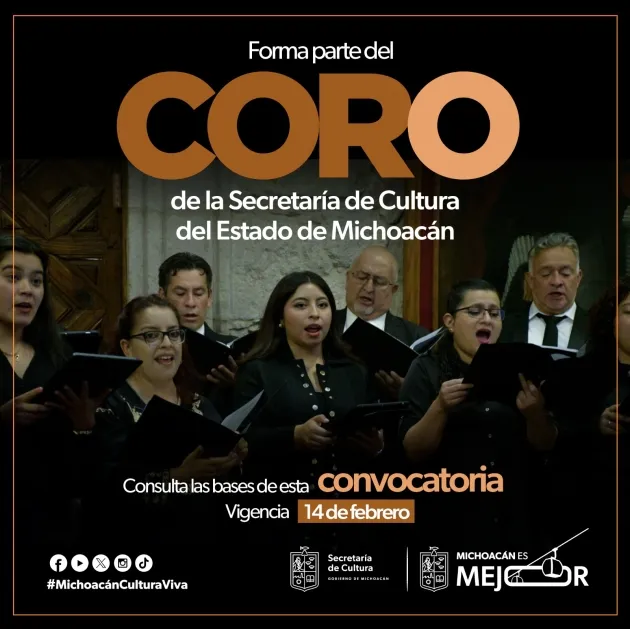 Presume tu voz y forma parte del coro de la Secum; consulta la convocatoria 