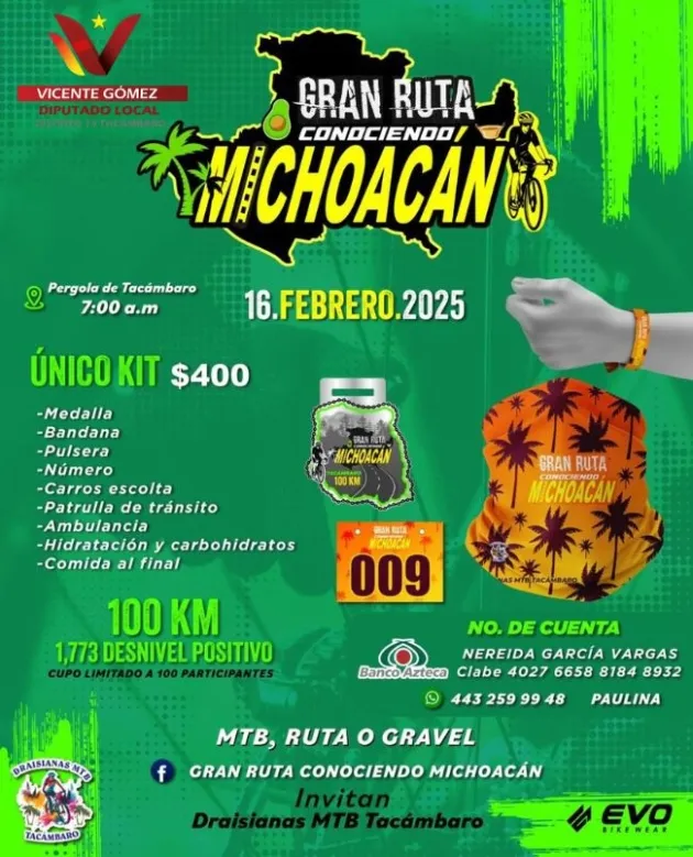 El Diputado Vicente Gómez invita a la “Gran Ruta Conociendo Michoacán” 
