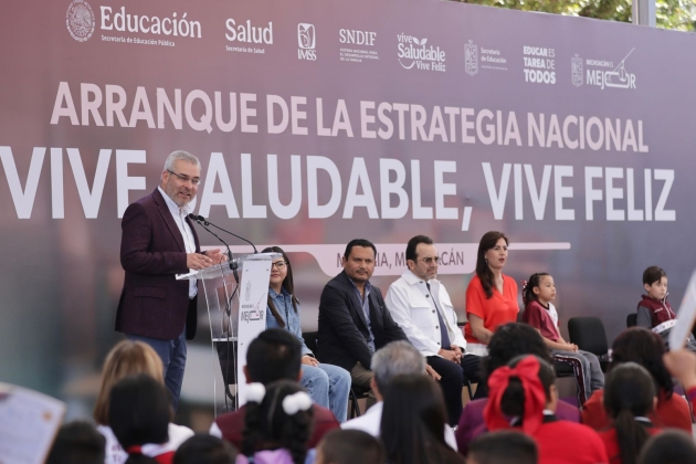 Arranca Ramírez Bedolla estrategia nacional de salud en escuelas de Michoacán 