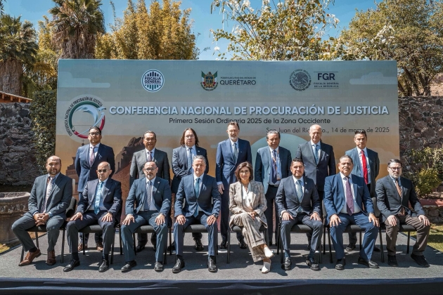 Participa Fiscal General de Michoacán, en la 1ª Sesión Ordinaria 2025 Zona Occidente de la Conferencia Nacional de Procuración de Justicia, celebrada en Querétaro