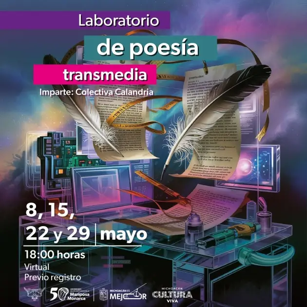 Creación poética en la era digital: participa en Laboratorio Virtual de Poesía Transmedia 