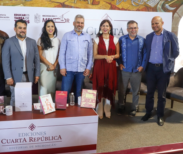 Presenta Ramírez Bedolla la editorial de Michoacán Cuarta República 