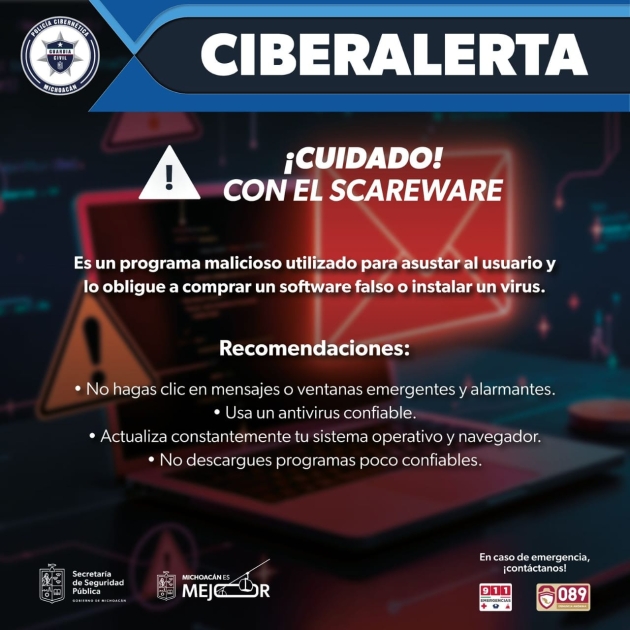 SSP alerta sobre software Intimidatorio que infecta tu computadora 